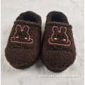2023 new teddy velvet warm kids home shoes